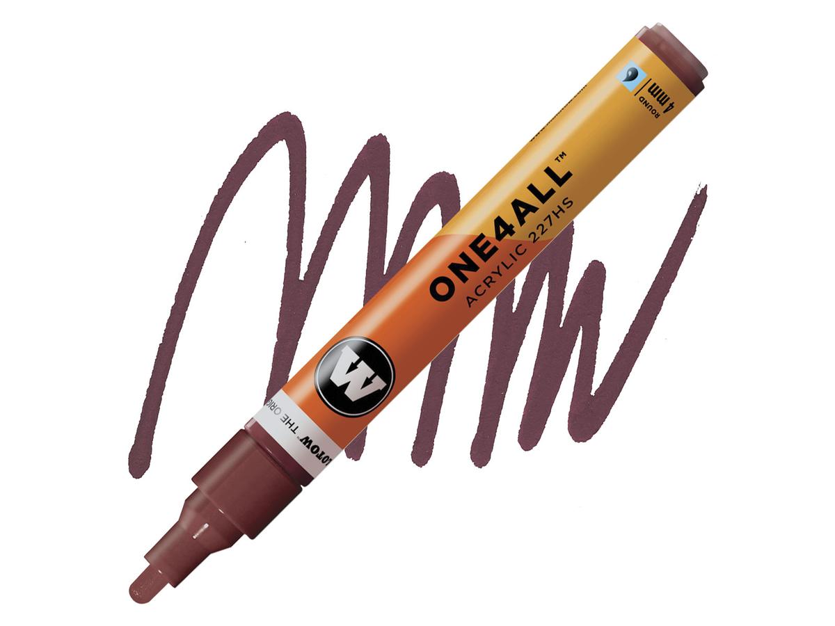 MOLOTOW ONE4ALL MARKER 227HS 086 4MM BURGUNDY 1