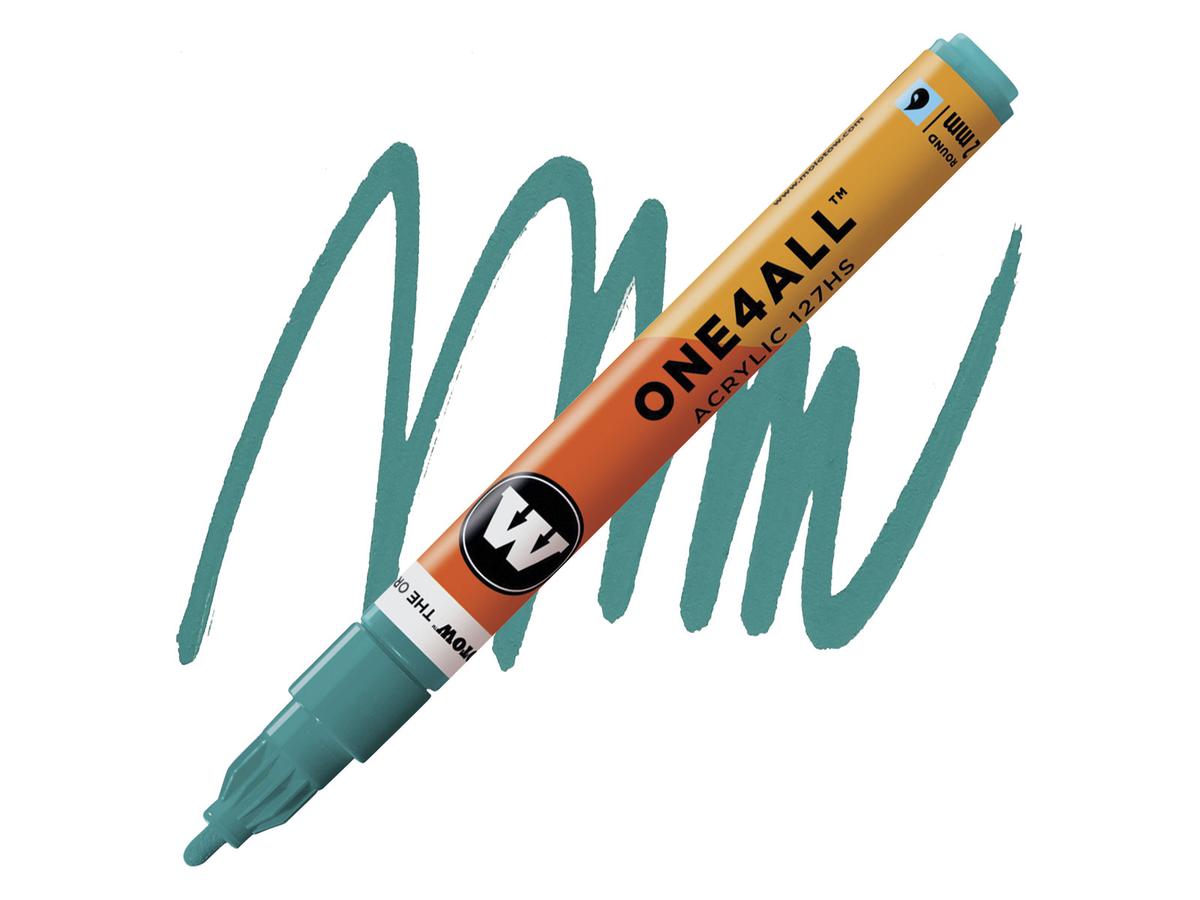 MOLOTOW ONE4ALL MARKER 127HS 206 2MM LAGOON BLUE 1