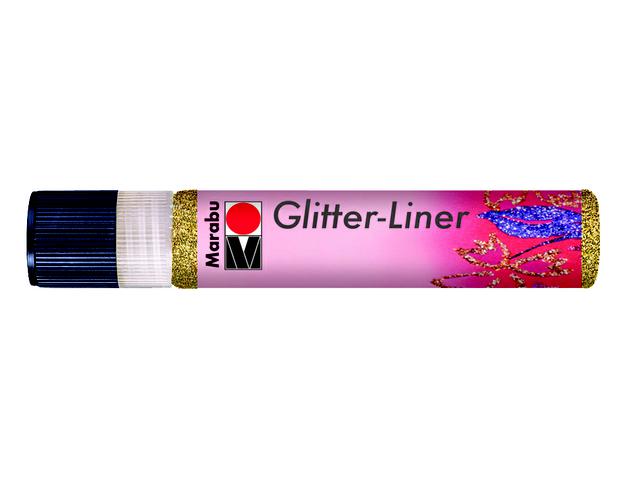 MARABU GLITTER LINER 25ML 584 GLITTER-GOUD 1