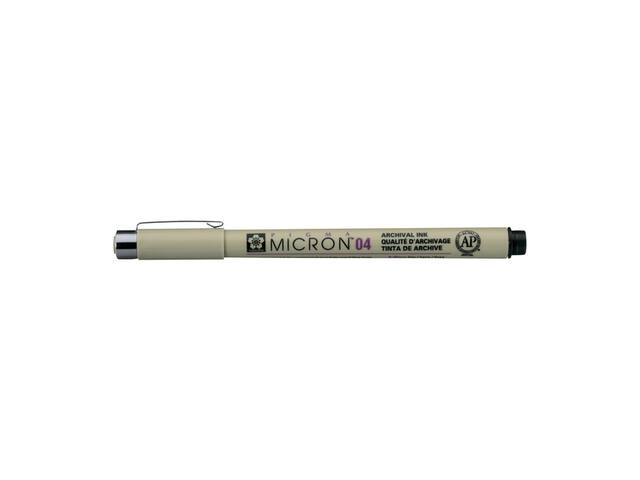 SAKURA PIGMA MICRON 04 FINELINER 0.4MM ZWART