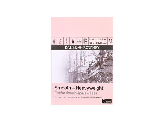 DALER ROWNEY HEAVY WEIGHT BLOCK ZEICHENPAPIER A4 25BLATT