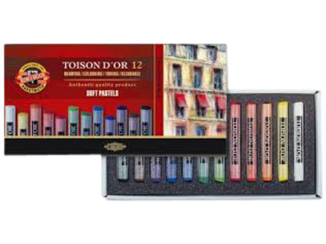 KOH-I-NOOR TOISON D'OR SOFTPASTELLE RUND 12X