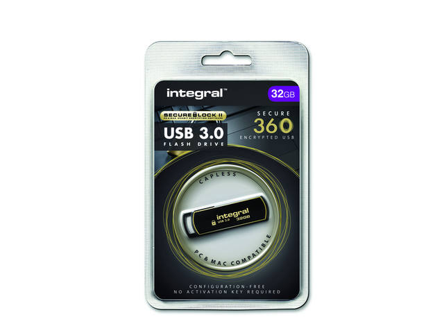 USB-STICK INTEGRAL 3.0 SECURE 360 32GB ZWART 2