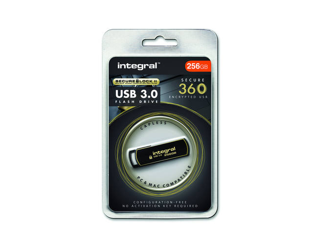 USB-STICK INTEGRAL 3.0 SECURE 360 256GB ZWART 2