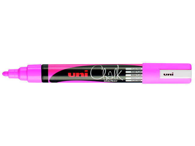 UNI-BALL CHALK MARKER PWE-5M FLUORESZIEREND ROSA
