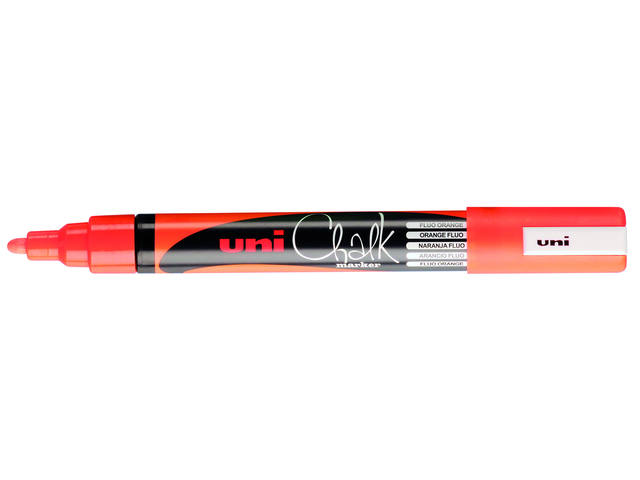 UNI-BALL CHALK MARKER PWE-5M FLUORESZIEREND ORANGE