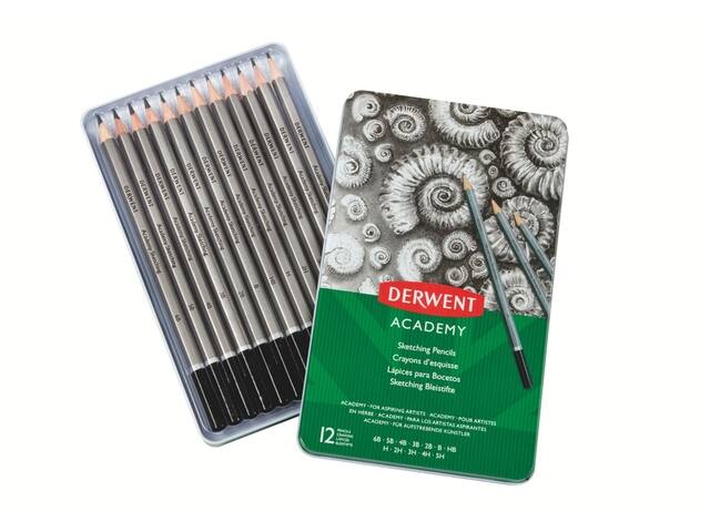 DERWENT ACADEMY BLEISTIFTE SET 12X 2