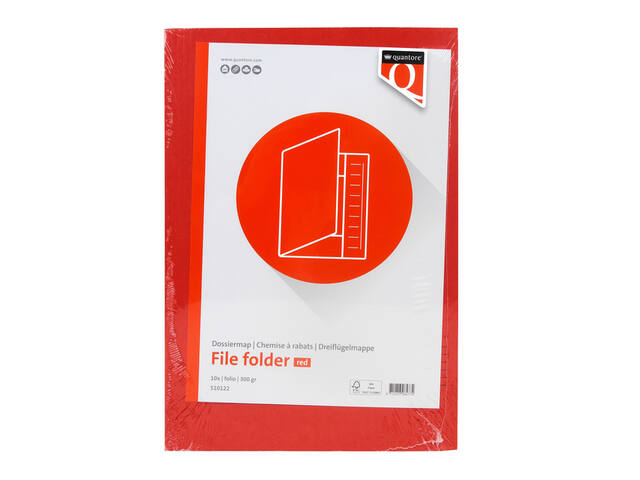 DOSSIERMAP QUANTORE FO 300GR ROOD 2
