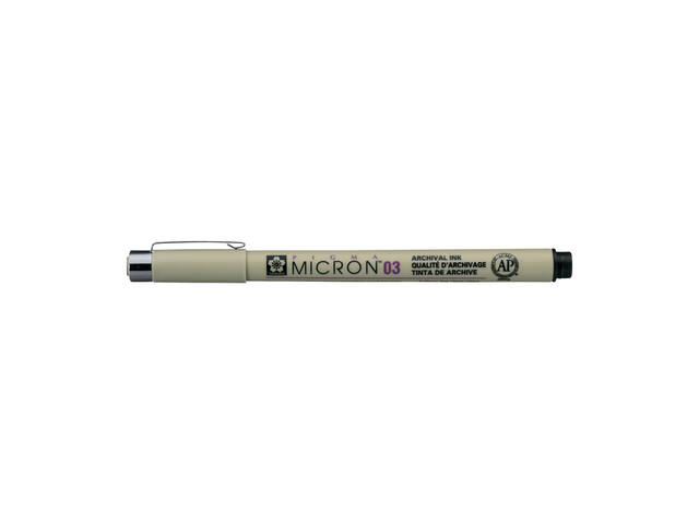 SAKURA PIGMA MICRON 03 FINELINER 0,35MM SCHWARZ