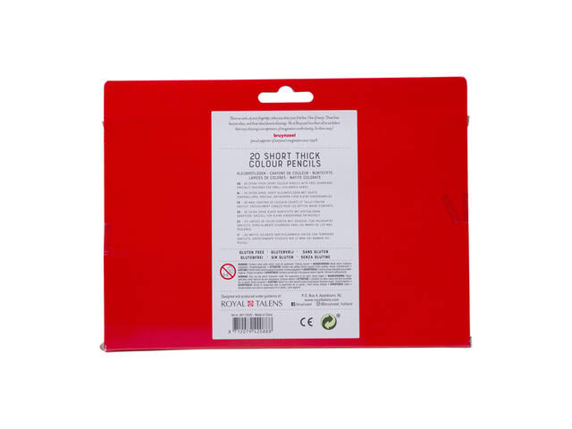 BRUYNZEEL KIDS KORTE EN DIKKE KLEURPOTLODEN SET 20 STUKS 3
