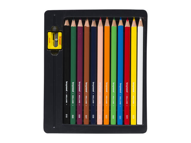 BRUYNZEEL KIDS TRIPLE KLEURPOTLODEN SET 12 STUKS 2