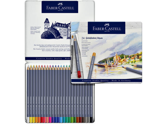 FABER CASTELL GOLDFABER AQUARELLSTIFT 24ER SET FC-114624 2