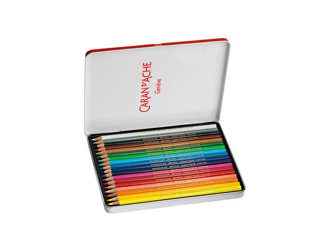 CARAN D'ACHE SWISSCOLOR AQUARELLSTIFTE SET 18 STÜCK 3