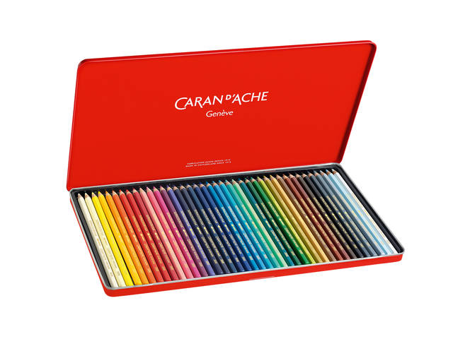 CARAN D'ACHE SUPRACOLOR AQUARELLSTIFTE 40 STÜCK 3