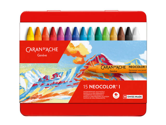 CARAN D'ACHE NEOCOLOR I WACHS PASTELLE 15 STÜCK