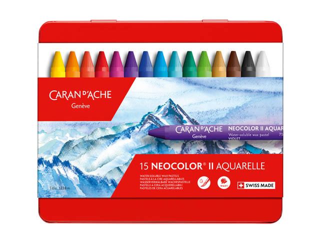 CARAN D'ACHE NEOCOLOR II WASSERVERMALBARE WACHPASTELL 15-ER