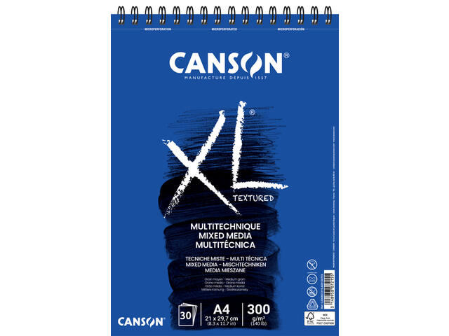 CANSON XL MIXED MEDIA PAPIER A4 BLOCK 30 BLATT