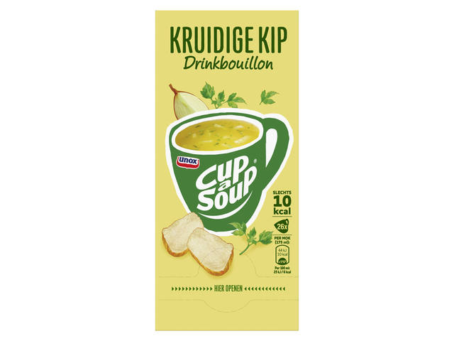 CUP-A-SOUP UNOX BOUILLON KRUIDIGE KIP 175ML 2