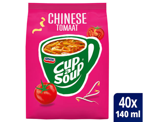 CUP A SOUP TBV DISPENSER CHINESE TOMAAT 40 PORTIES