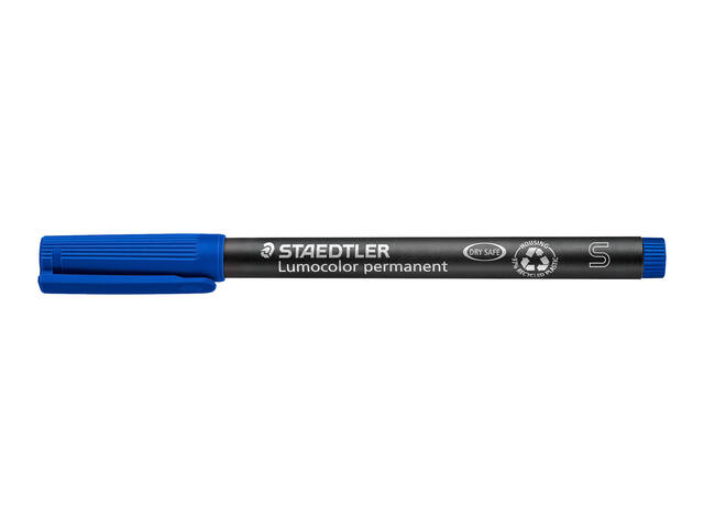 STAEDTLER LUMOCOLOR S 313-3 PERMANENT BLAUW 2