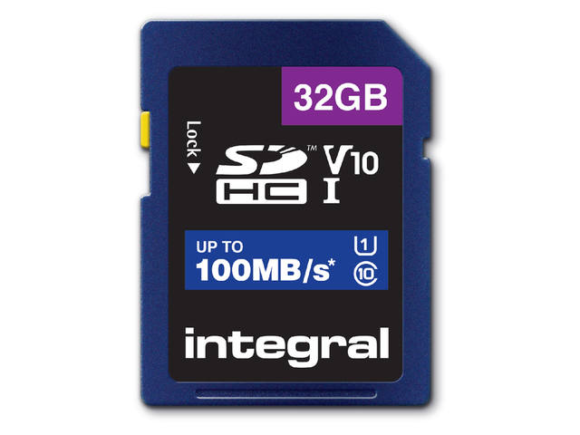 GEHEUGENKAART INTEGRAL SDHC V10 32GB 1