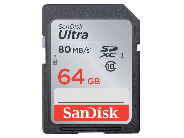 GEHEUGENKAART SANDISK SDXC ULTRA 64GB CL10