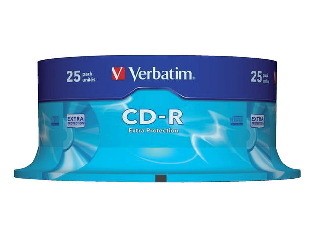 CD-R VERBATIM 700MB 52X 25PK SPINDEL