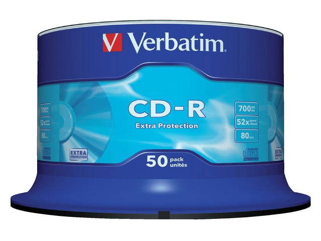 CD-R VERBATIM 700MB 52X 50PK SPINDEL