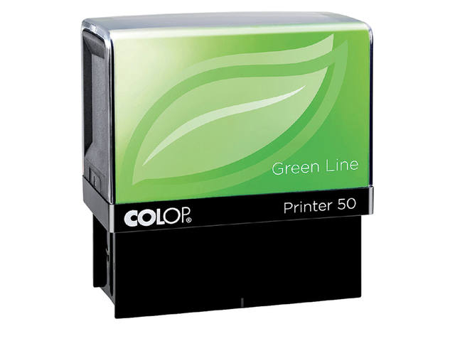 TEKSTSTEMPEL COLOP 50 GREEN PERSO 7R 69X30MM 2