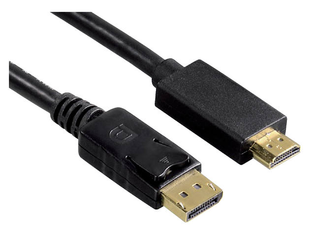 HDMI ADAPTER HAMA DISPLAYPORT 1.80M ZWART