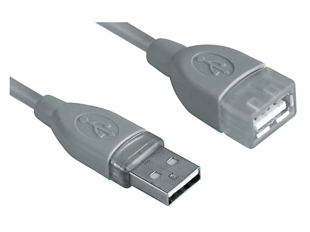 KABEL HAMA USB 2.0 A-A VERLENG 3M GRIJS