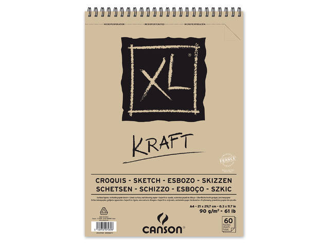 CANSON XL KRAFTPAPIER A4 BLOCK 60 BLATT 
