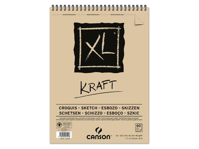 CANSON XL KRAFTPAPIER A3 BLOCK 60 BLATT 
