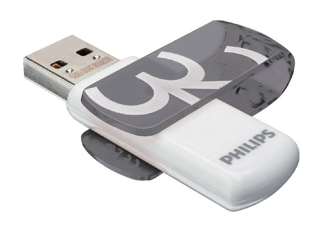 USB-STICK PHILIPS VIVID KEY TYPE 32GB 2.0 GRIJS