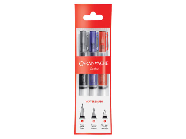 CARAN D'ACHE WASSERTANKPINSEL SET 3 STÜCK