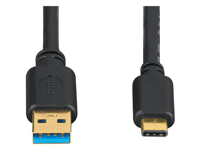 KABEL HAMA USB C-A 3.1 1.8METER ZWART