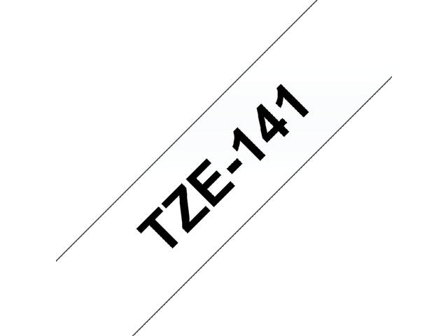 LABELTAPE BROTHER TZE-141 18MMX8M TR/ZWART 3