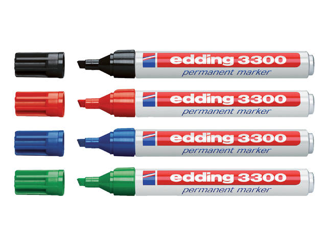 EDDING MARKER 3300 SCHUIN 1-5MM ZWART 2