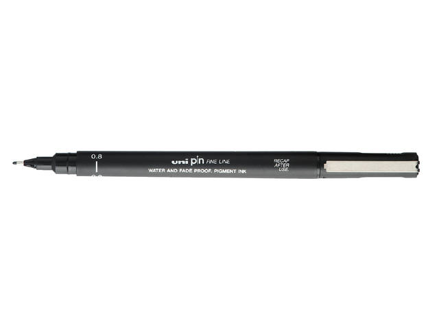 UNI PIN FINELINER SCHWARZ 0,8 MM