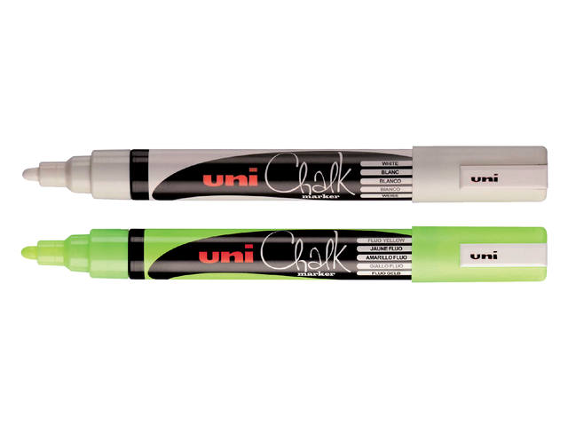 UNI-BALL CHALK MARKER PWE-5M WEISS 2